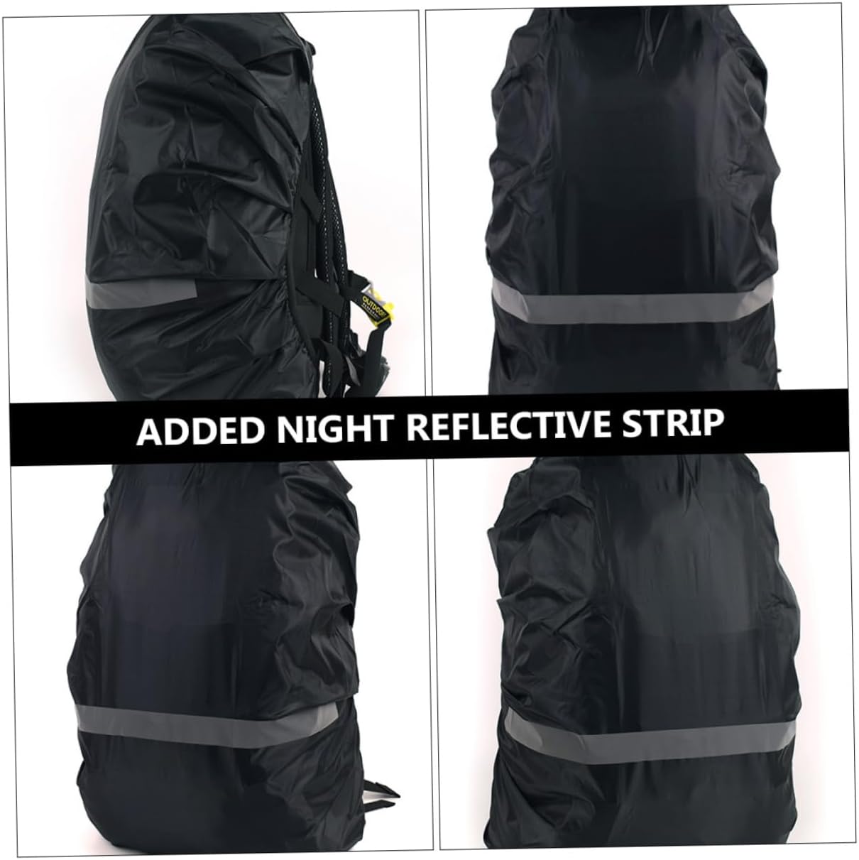YARNOW 2pcs Backpack Covers Reflective Stripes Outdoor Rain Protection for Hiking Camping and Travel