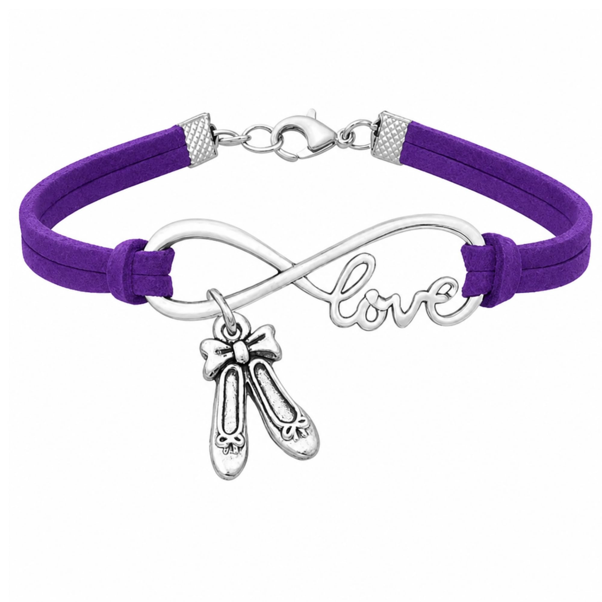 Sportybella Infinity Love Dance Charm Bracelet - Gift for Dance Recitals &amp; Dancers