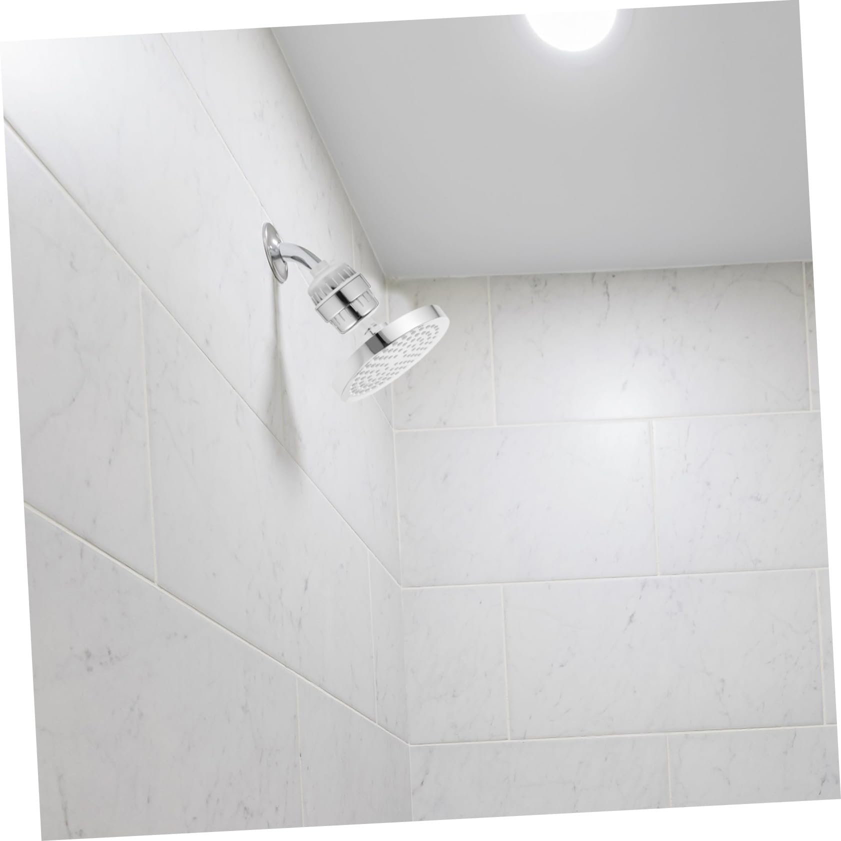 Potente alcachofa de ducha con filtro de agua dura, bola giratoria, suavizante de agua para una experiencia de baño refrescante, la solución definitiva para problemas de agua dura