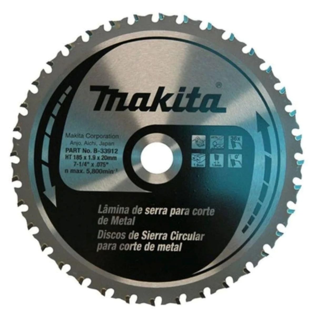Amazon.co.jp: マキタ(Makita) 専用金属切断鋸刃 150x20x52T B-47042