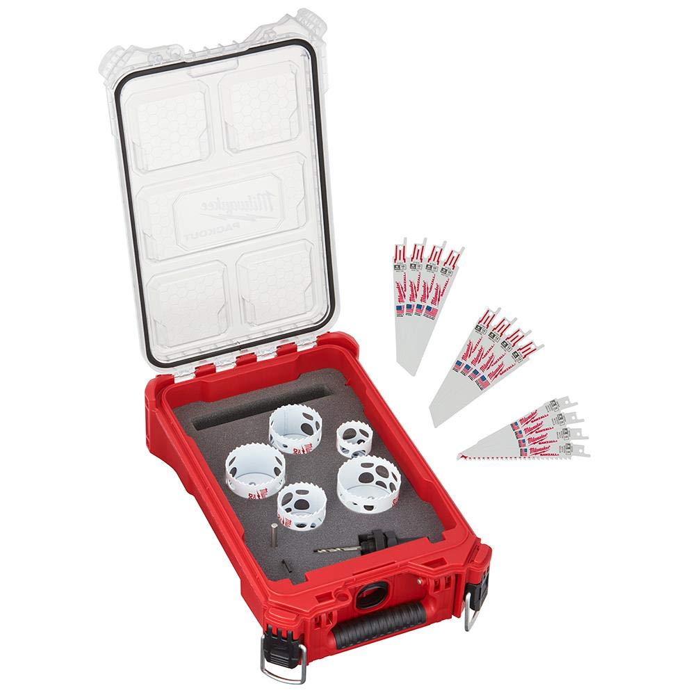 49-22-5620 Hole Dozer Bi-Metal General Purpose Hole Saw and Reciprocating Saw Set with PACKOUT Case 