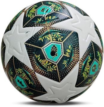 Professional Football Size 5   Thermal Bonded & Seamless   Match Ball Suitable for Champions League   Official Weight 100% Waterproof