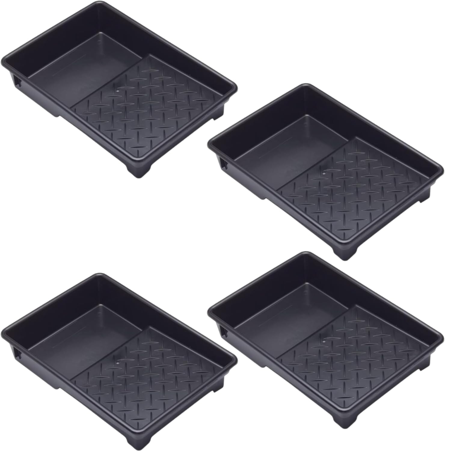 Superpetstoreuk247 Pack Of 4 9 Inch Professional Plastic Roller Trays Decorators Painting Paint Tray