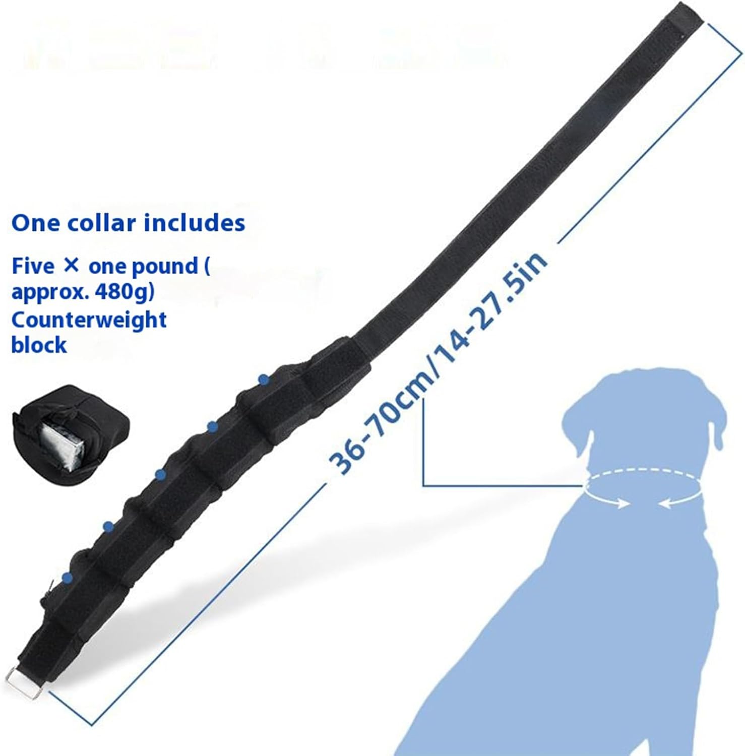 小型犬用トレーニングカラー,ペット 用品 - 調整可能な中型犬用カラー - 全犬種フィットネス重量訓練ハイキングランニング用