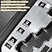 Trim Gear Frame Cover Gear Shift Box Cover for Jeep Wrangler 2012-2018 JK JKU Sport Sahara Freedom Rubicon Unlimited Gear Shift Panel Cover Trim Interior Decoration Accessories Aluminum (Silver)
