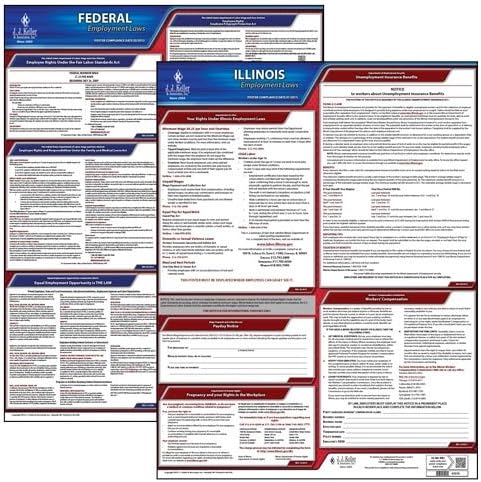 2026 Illinois and Federal Labor Law Poster Set (English, IL State ...