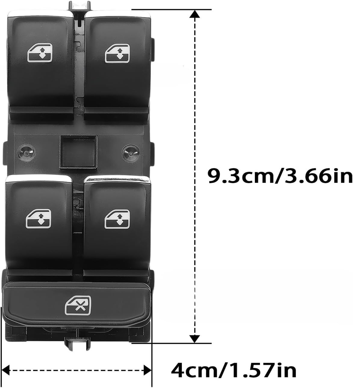 5G0959857 Automotive Glass Lift Control Switch with electroplated Window Switch
