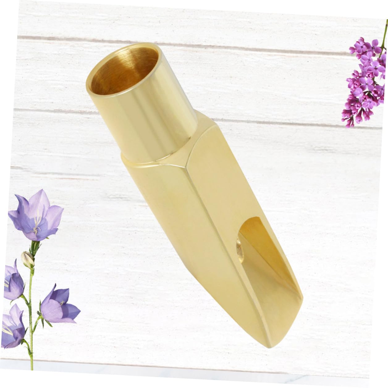 FRCOLOR Saxophone Head Metallo per Sax Soprano Accessorio con Design per Suono e Comfort Finitura Lucida