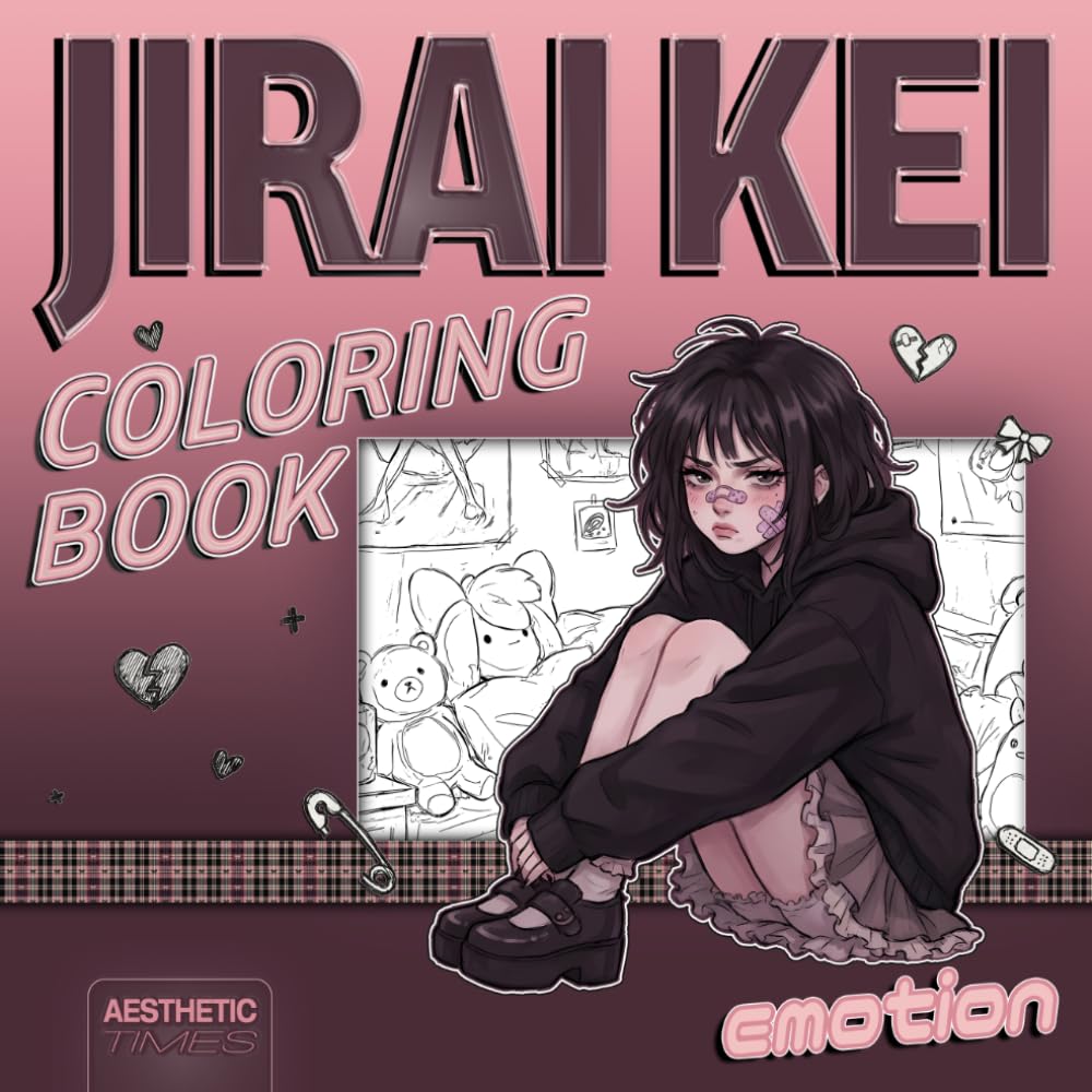 Jirai Kei Coloring Book: Emotion (Dark Girly Moods)