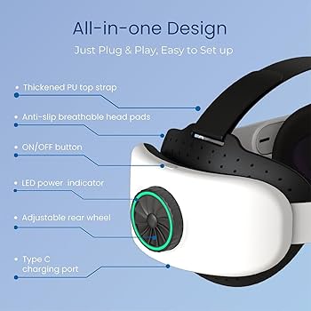 Amazon.com: BUSQUEDA Elite Strap with Battery for Oculus Quest 2