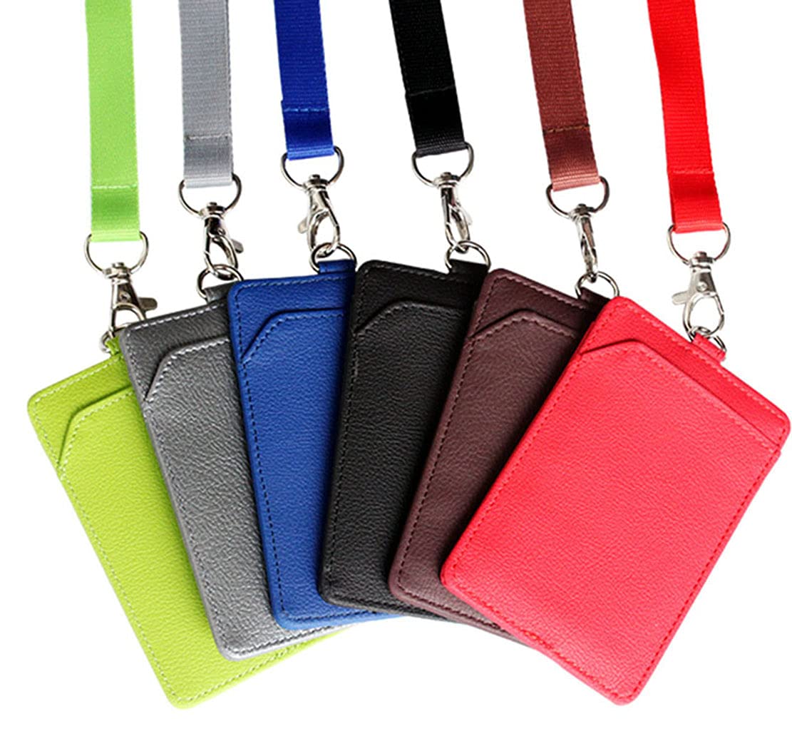 BAWAKO Lot De 3 Porte-badges En Aluminium Avec Cordon Tour De Cou, Porte- Badge En Plastique Robuste (argenté