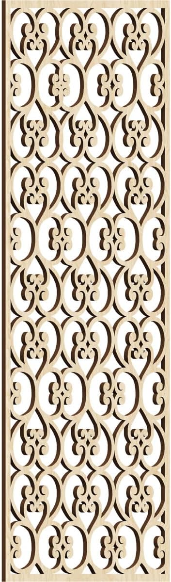 EkenaMillwork Adams Birch Decorative Fretwork Wood Wall Panels 15 3/8"W x 39 3/8"H - Easy Install Luxury Wall Art