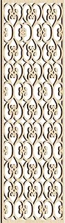 EkenaMillwork Adams Birch Decorative Fretwork Wood Wall Panels 15 3/8"W x 39 3/8"H - Easy Install Luxury Wall Art