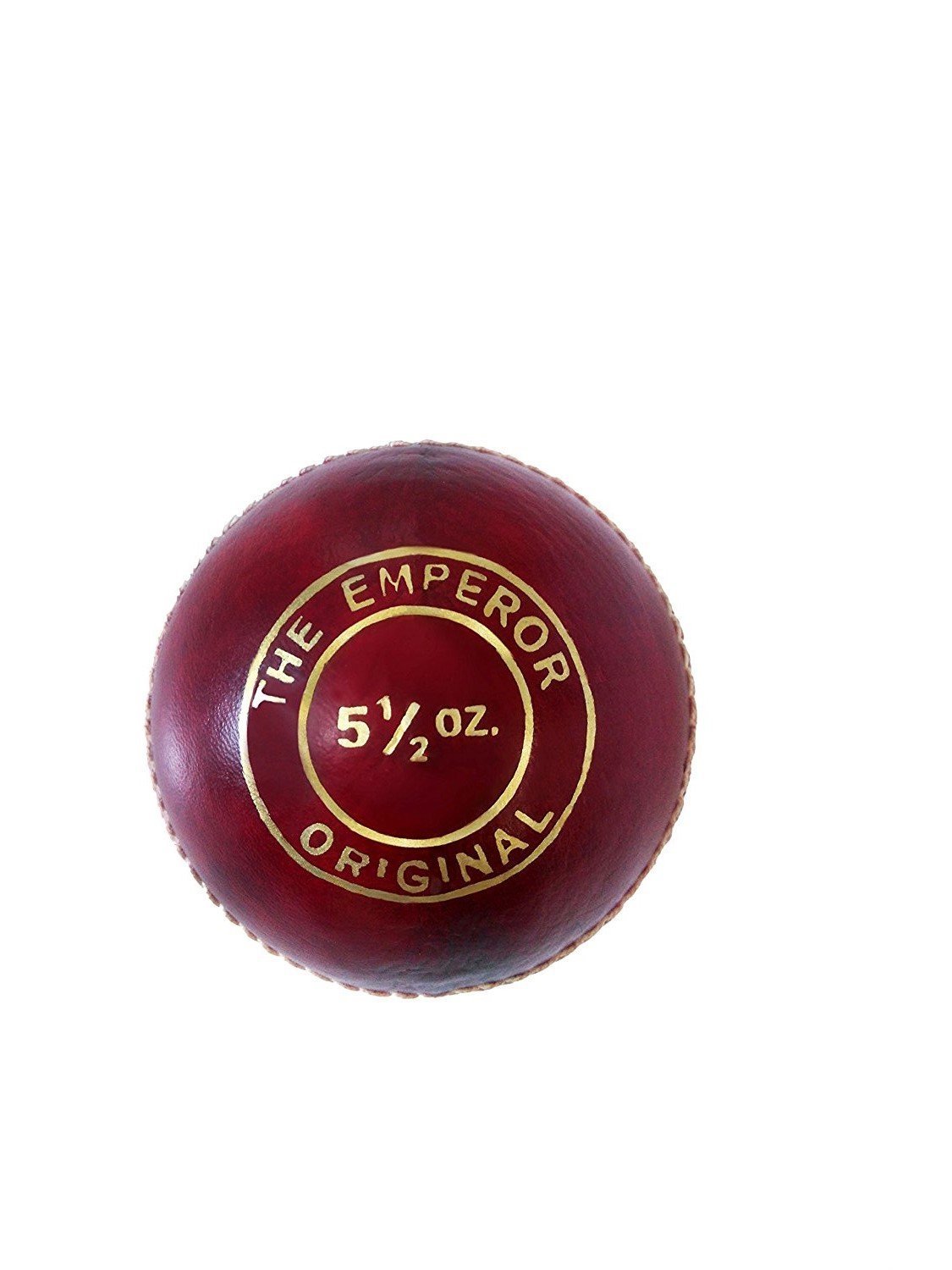Calvin & Beaver Leather Cricket Ball, 5.5 oz (Pack of 1/2/3 Red Leather Balls)