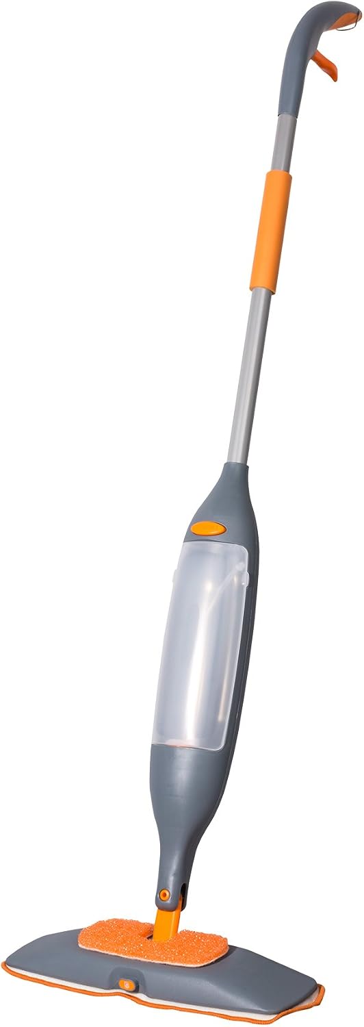 Casabella Radius Spray Mop, Graphite and Orange
