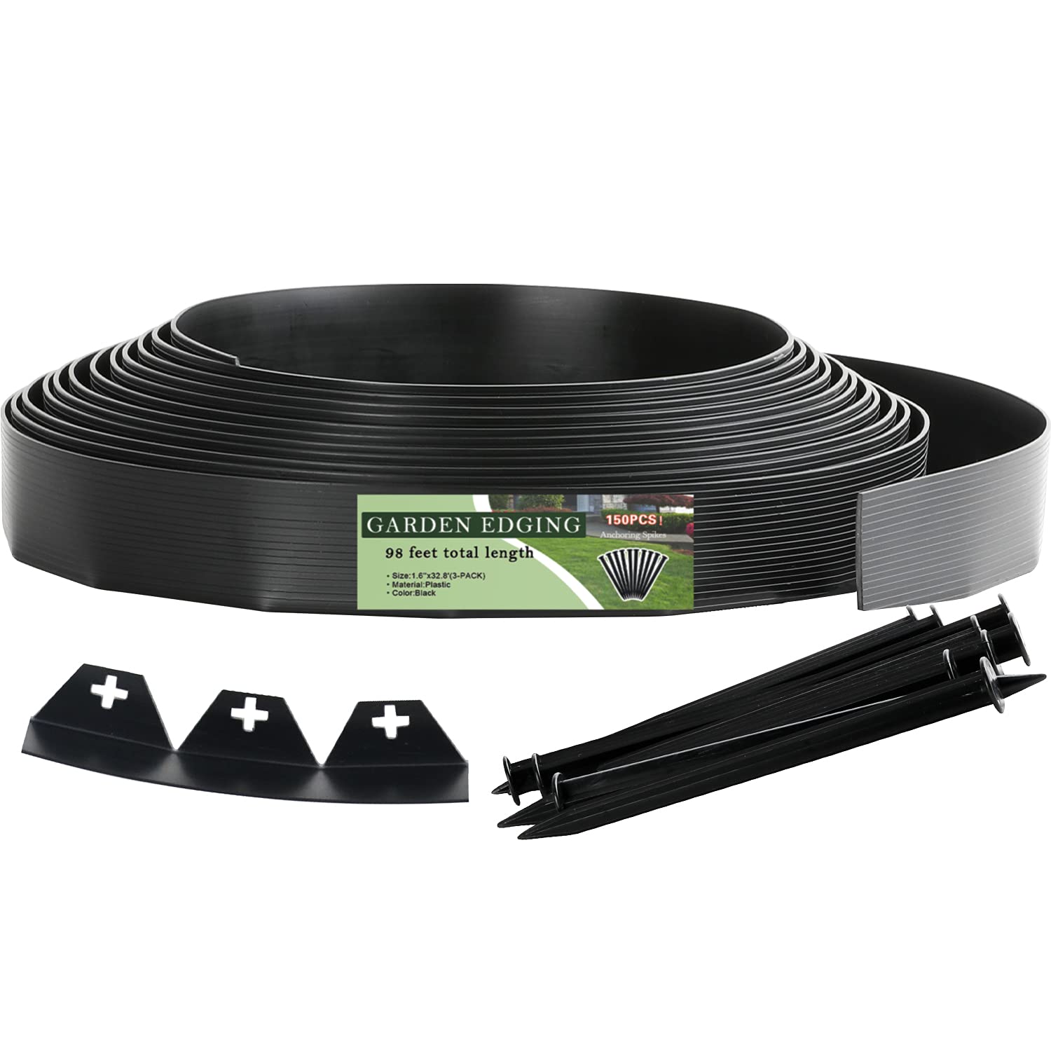 Buy Worth Garden 90 ft. (3X 30 ft.) No Dig (150PCS Spikes Included