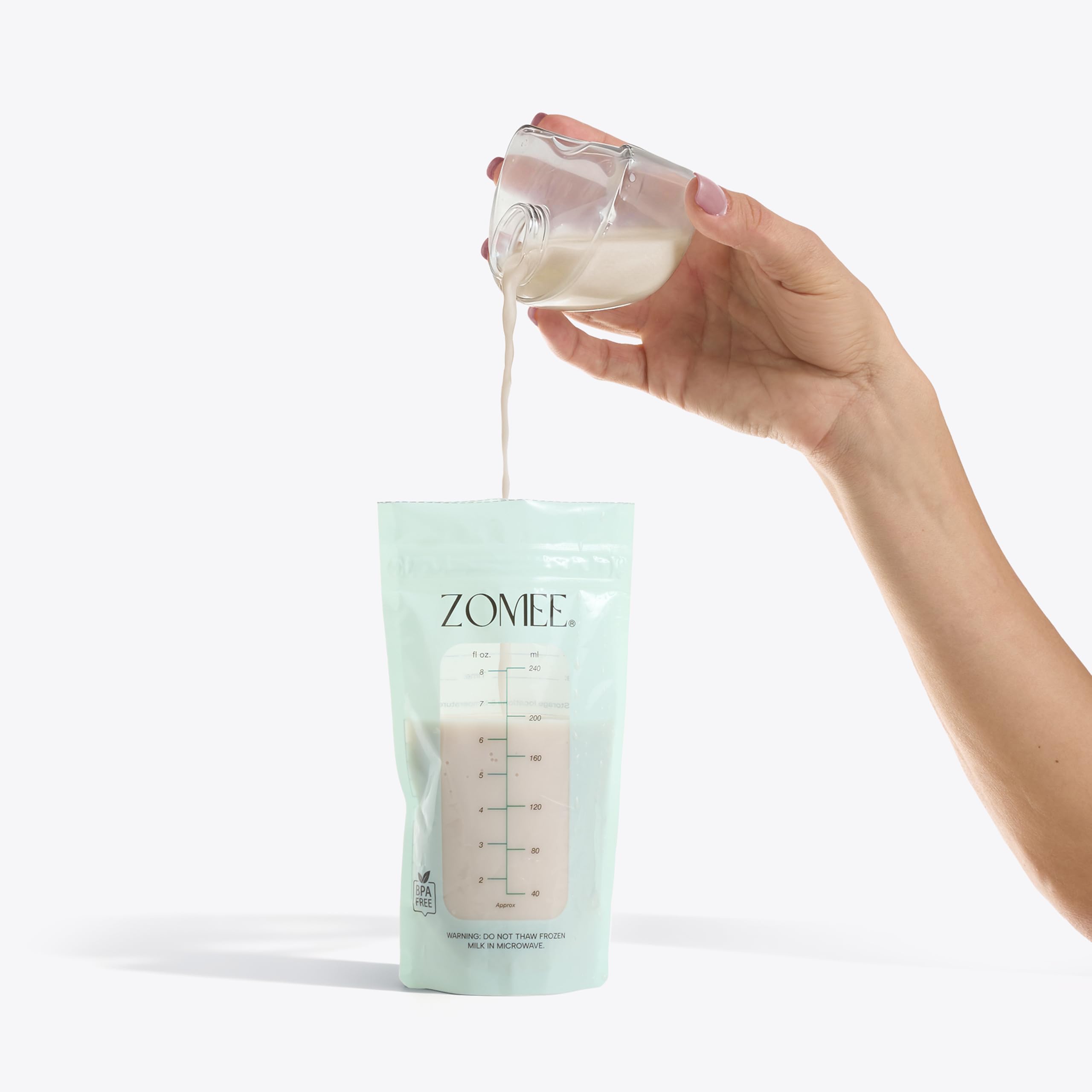 Amazon.com: Zomee Breast Milk Storage Bags 8oz – Leakproof Double