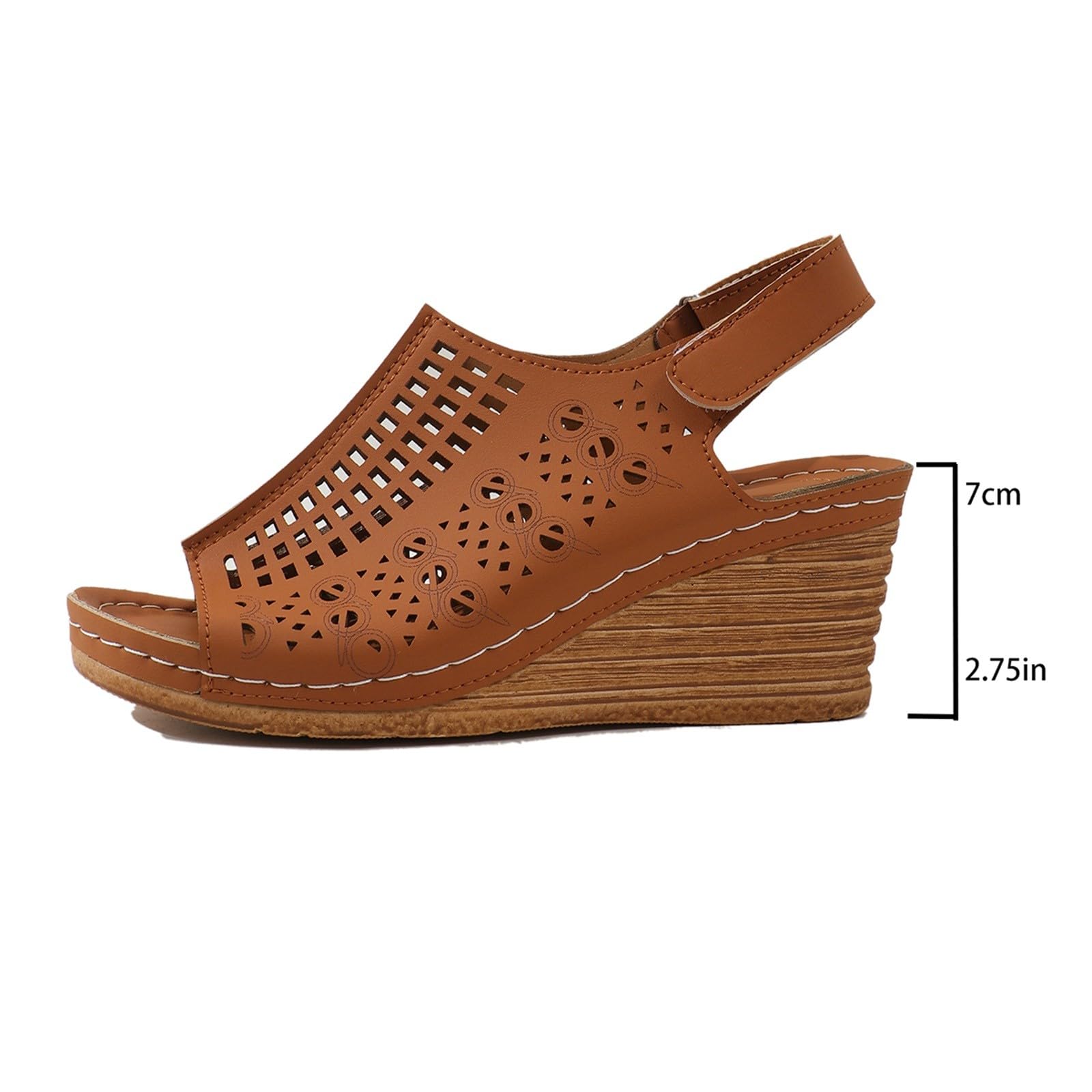 Generico Sandales Et Nu-Pieds Femme Confortables LéGèRes AntidéRapantes Semelle Souple Respirantes Chaussures Femme éTé éLéGantes Mules OrthopéDiques Pieds Larges Ville Usage Quotidien