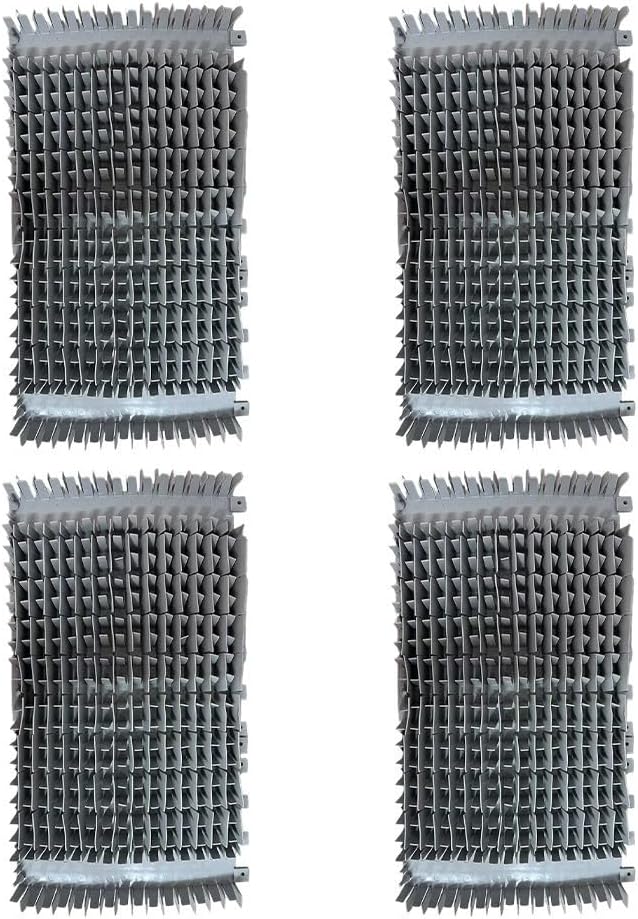 Pool Cleaner Brush Replacement Parts 6101641-R2 Climbing Brushes Compatible For Dolphin for DX3 for DX4 M200 Robotic Pool Cleaners Grey Front Rear Brush Set(2pcs)