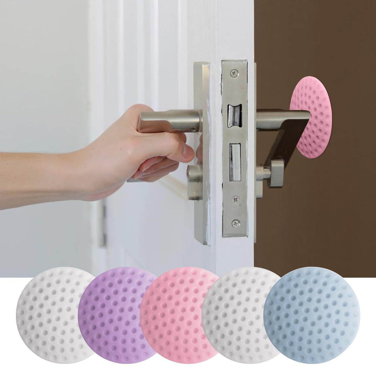 Nibbler Door Handle Protectors - Wall Bumpers -2