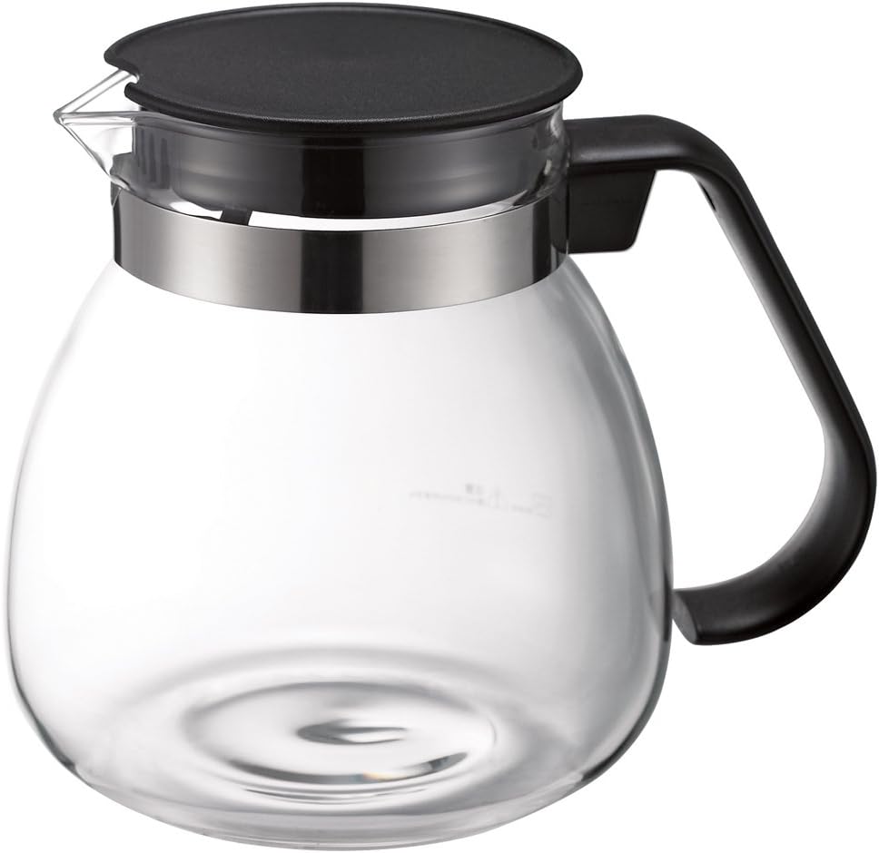 Mac Marr cafe push for heat-resistant glass pot black 900ml AA0019 (japan import)