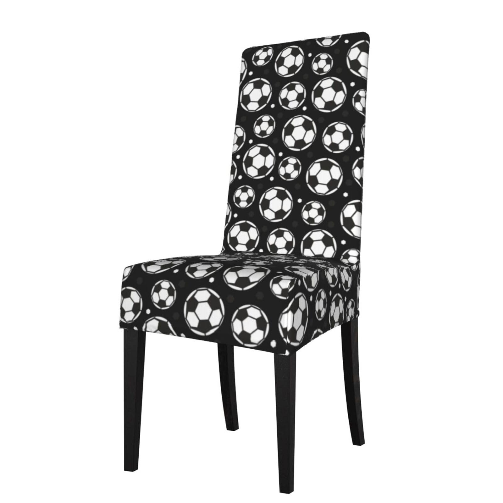 LKYMOH Football, Chair Covers Stretch Chair Slipcovers for Dining Room, for Party Pet Protection Universal Fit Soft Polyester