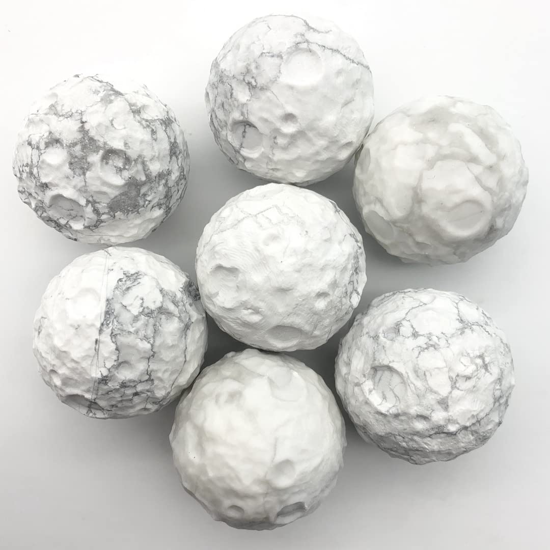 Amazon.co.jp: 装飾用の宝石 自然な白いターコイズされた隕石ムーン球