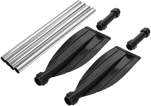 Miniatura 7 de Raquetas de kayak, par de remos de barco desmontables, aleación de aluminio, ligera, hoja acanalada, tabla de remo para kayak, canoa, surf, deportes