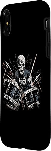 Miniatura 8 de Funda para iPhone 13 con diseño de batería y banda de rock en batería