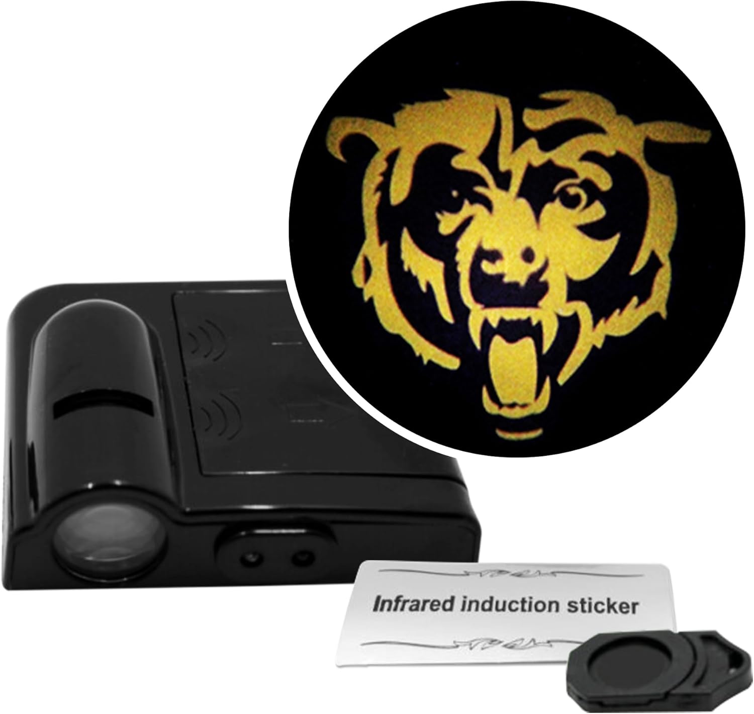 LED Car Door Light - Officially Licensed NFL Wireless Projector - Show Your Team Pride - Battery Powered, Easy Install