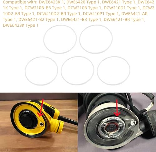 Miniatura 4 de N372461N430442 Correa lijadora de órbita aleatoria de repuesto para DCW210 DWE6420 DWE6421 DWE6423K 9033739 (juego de 5)