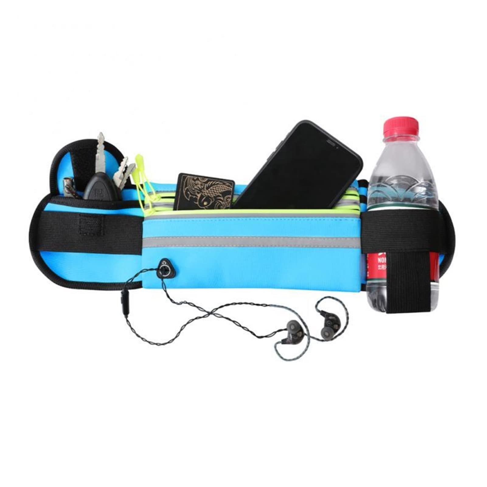 Einstellbare wasserdichte Laufbeutel Laufgürtel Sport Handy Kopfhörer Speicher Atmungsaktives Womenspouch -Accessoires