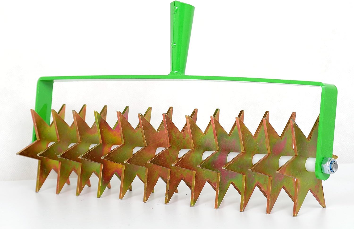 Kultivator Garten mit 12 Sternen, Gartenfräse 41 cm XXL, Gartenkralle, Sternfräse 1-Reihe, Rollkultivator, Gartengerät EU-Produktion