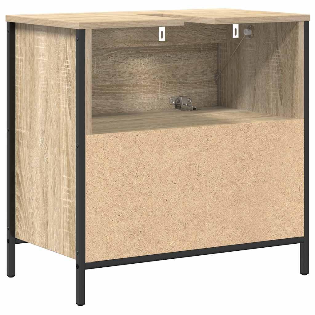 vidaXL Mueble De Baño Con Lavabo Y Cajones En Color Roble Sonoma 60 X 34,5 X 60 Cm