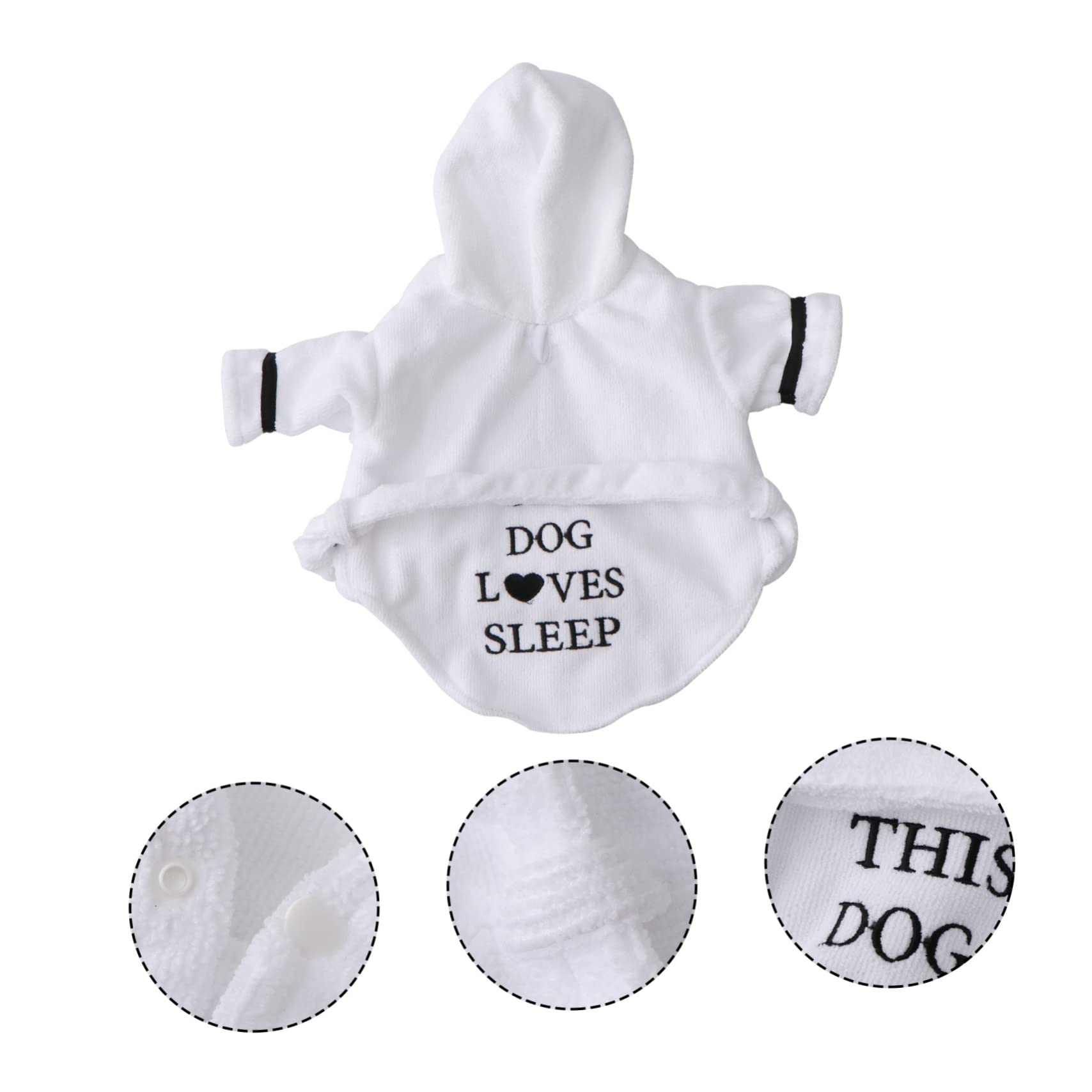 Supvox 3St Hundepyjama Tier Pyjama Hunde Bademantel Hunde-Bademantel Schlafanzug für Hunde schnell trocknende Hundehandtücher Milchspender für Welpen Haustier Bademantel welpen Bademantel
