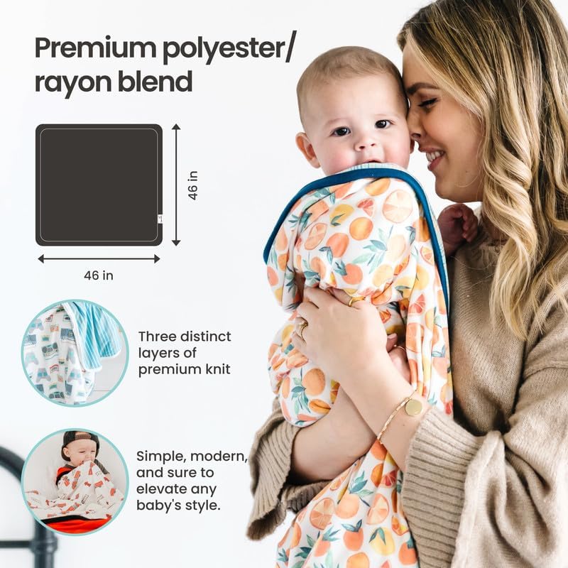 Copper Pearl Alta Three-Layer Baby Blanket: Soft, Breathable Quilts for Boys and Girls | Cozy Toddler Blanket | 46x46 Premium Polyester/Rayon - Image 3