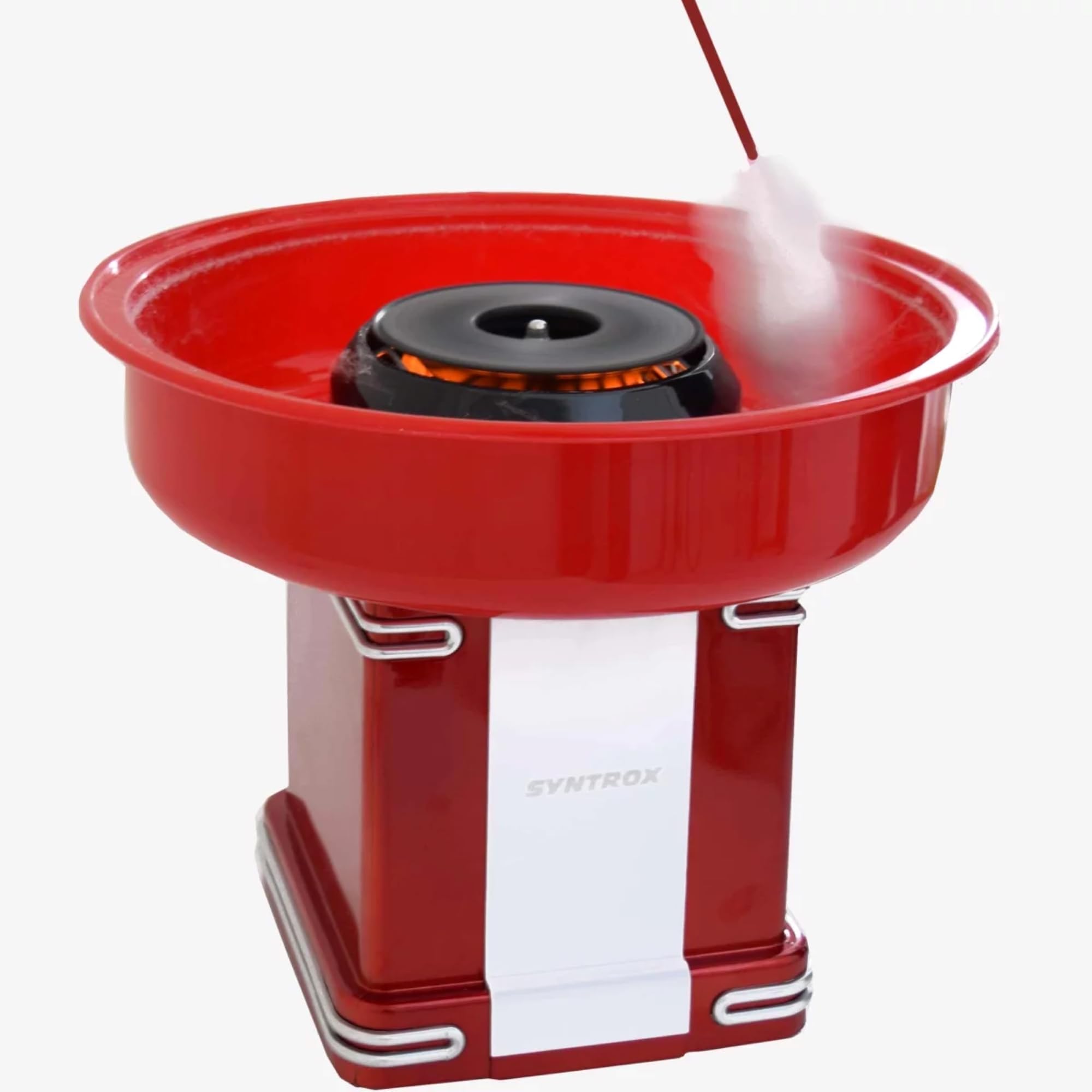 Syntrox Germany Elektrische Zuckerwattemaschine Oregon, Zuckerwattemaker Cotton Candy Maker ZWM-500W Oregon, Zuckerwatte selbst herstellen, Cotton Candy Maker