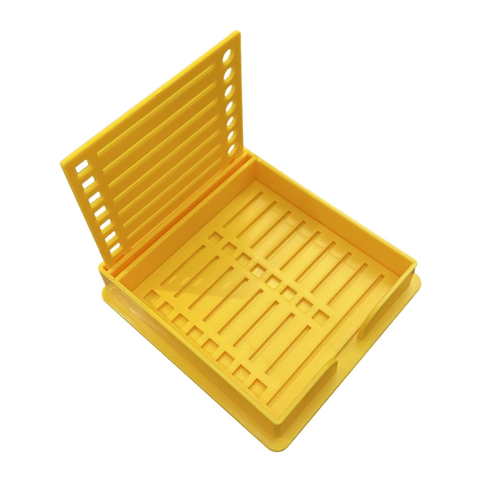 6 Pièces de Porte-notes Adhésifs avec Gabarit, Distributeur de Blocs-notes Adhésifs, Organiseur avec Cases à Cocher et Cercles à Dessiner, Matériau PP, 5 pièces