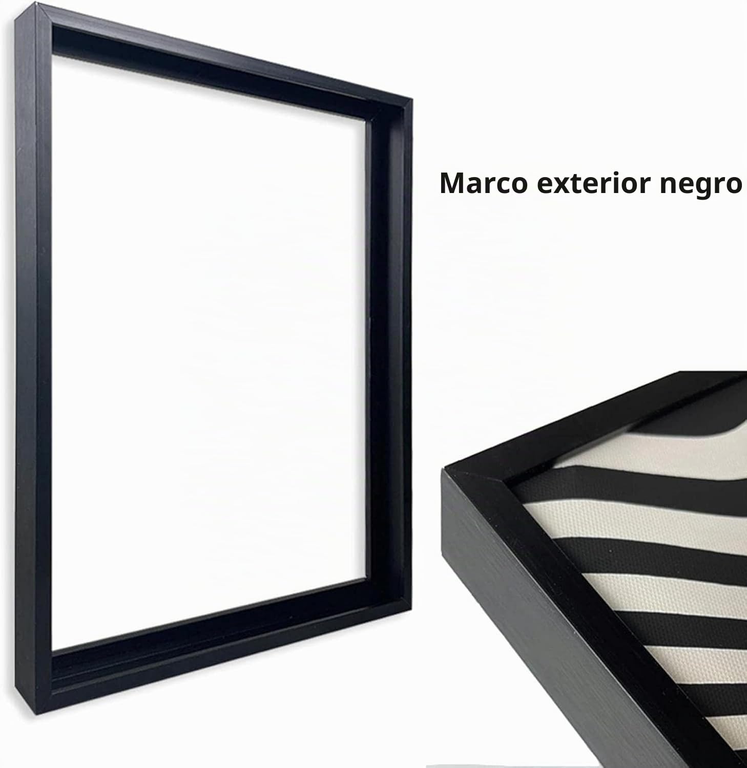 Lienzo abstracto con textura 3D, arte de pared, decoración moderna para el hogar, mural geométrico, póster impreso para dormitorio y sala de (80 x 160 cm, 31 x 63 pulgadas), marco negro