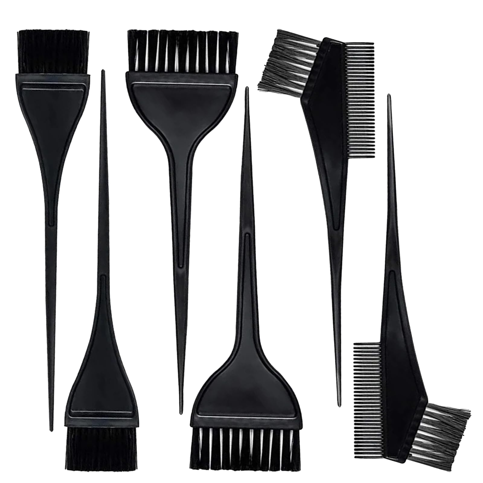 6 Pcs Hair Dye Brush Applicator Kit Hair Coloring Brushes for Women Men Black