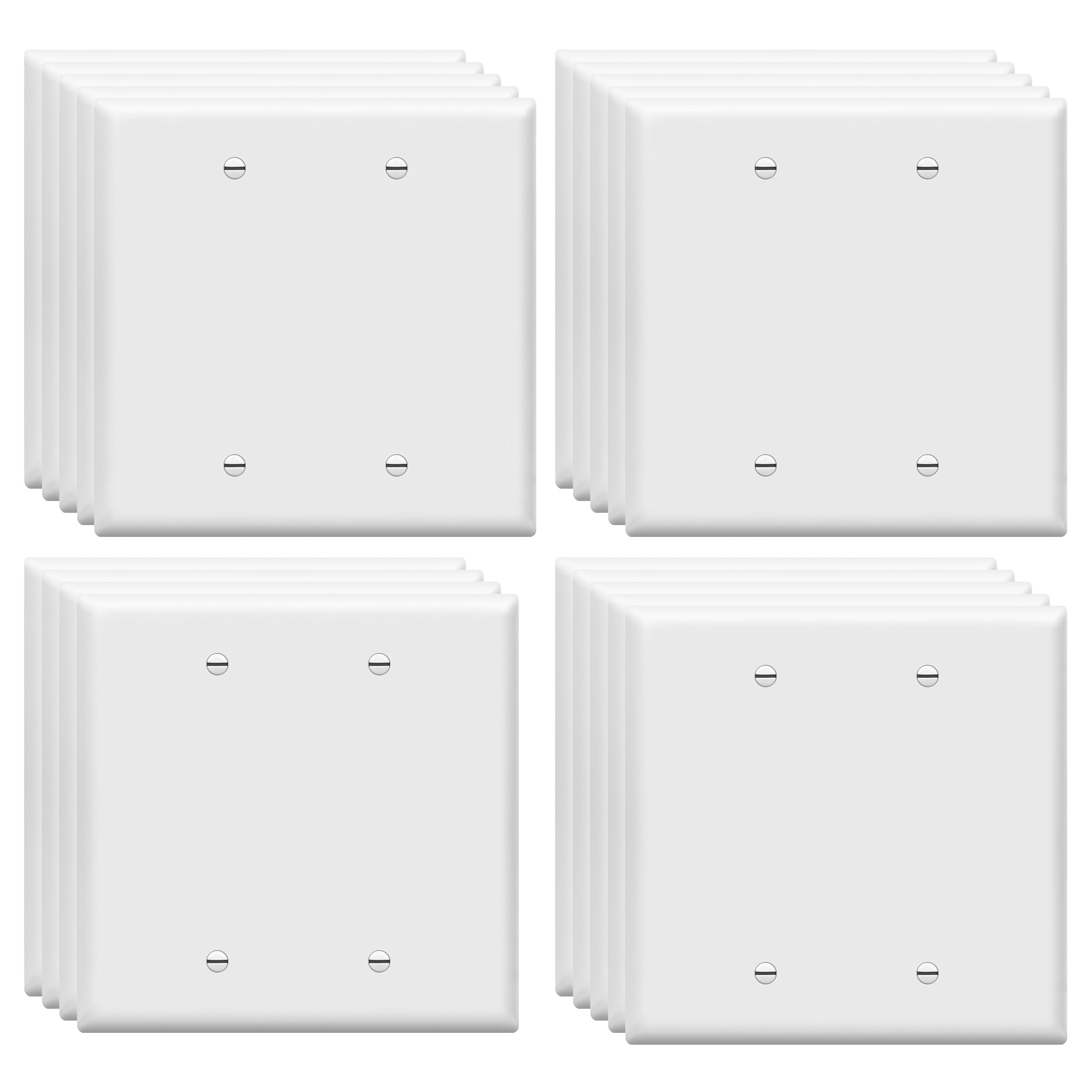 Placas de pared para tapar huecos Enerlites tamaño mediano cubiertas ciegas de policarbonato