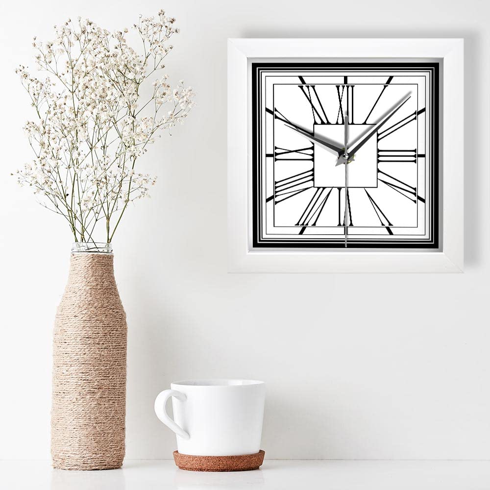 Geek Alerts Modern Design Retro with Roman Dial Wall Clock Battery