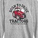 Instant Message - Born to Drive Tractors School - Toddler & Youth Long Sleeve Graphic T-Shirt - Size Medium Athletic Heather