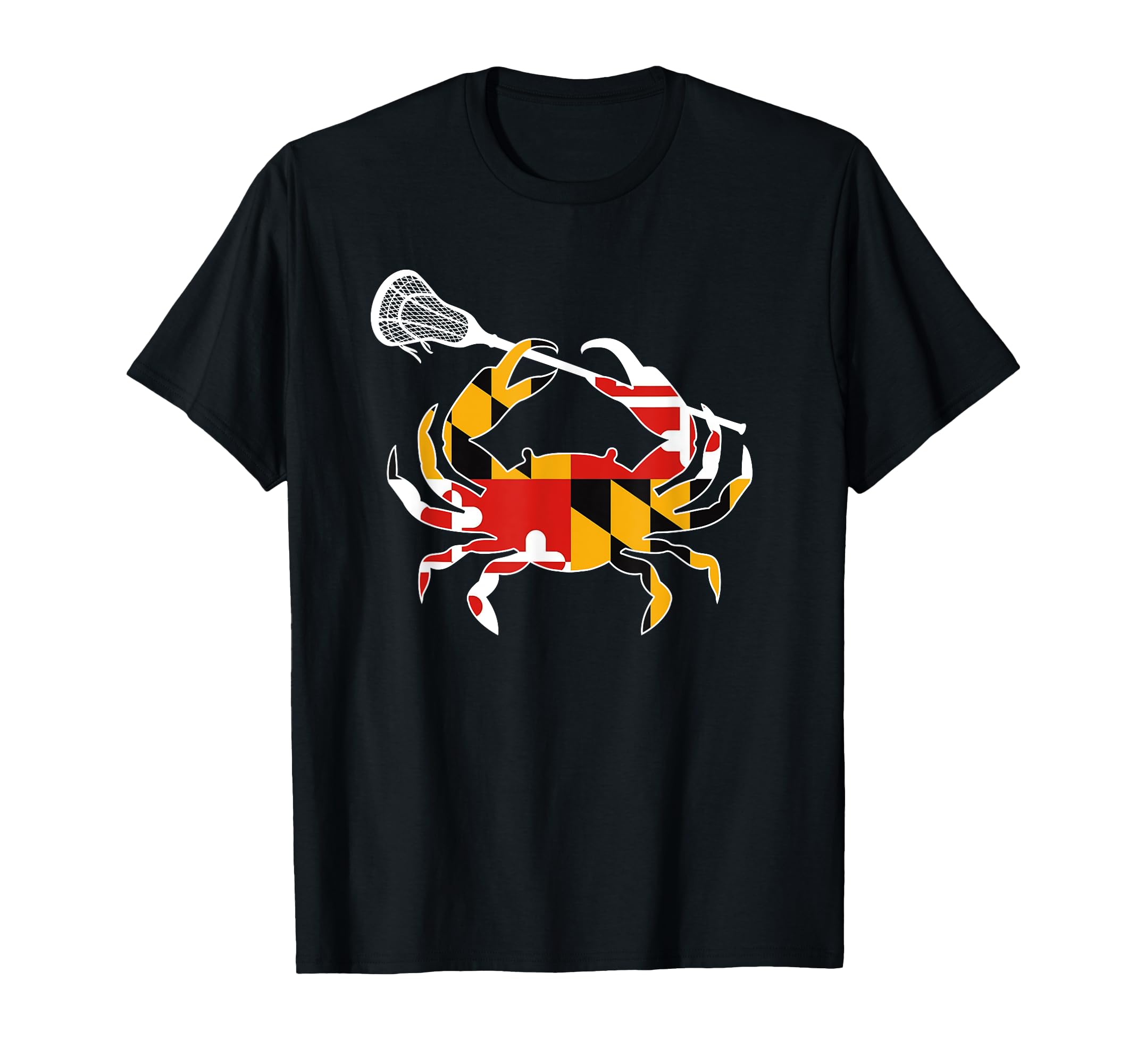 Maryland State Flag Crab Lacrosse Complete Stick Boys & Girl T-Shirt