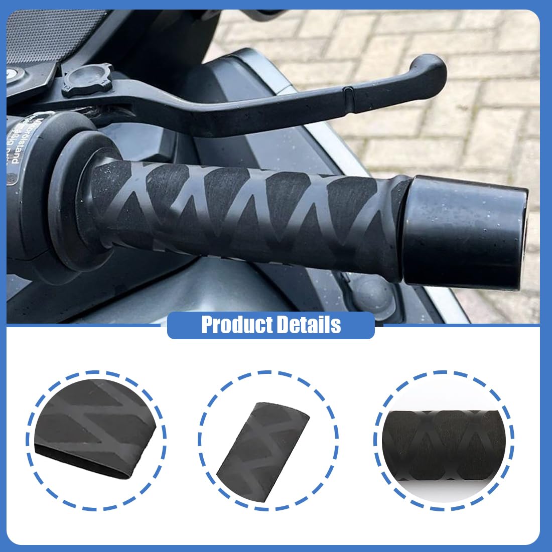 GXGM Coprimanopole Moto R1200GS R1250GS F850GS F800GS Copertura Universale Termorestringente per manopole originali e comandi riscaldati, 2 Paia