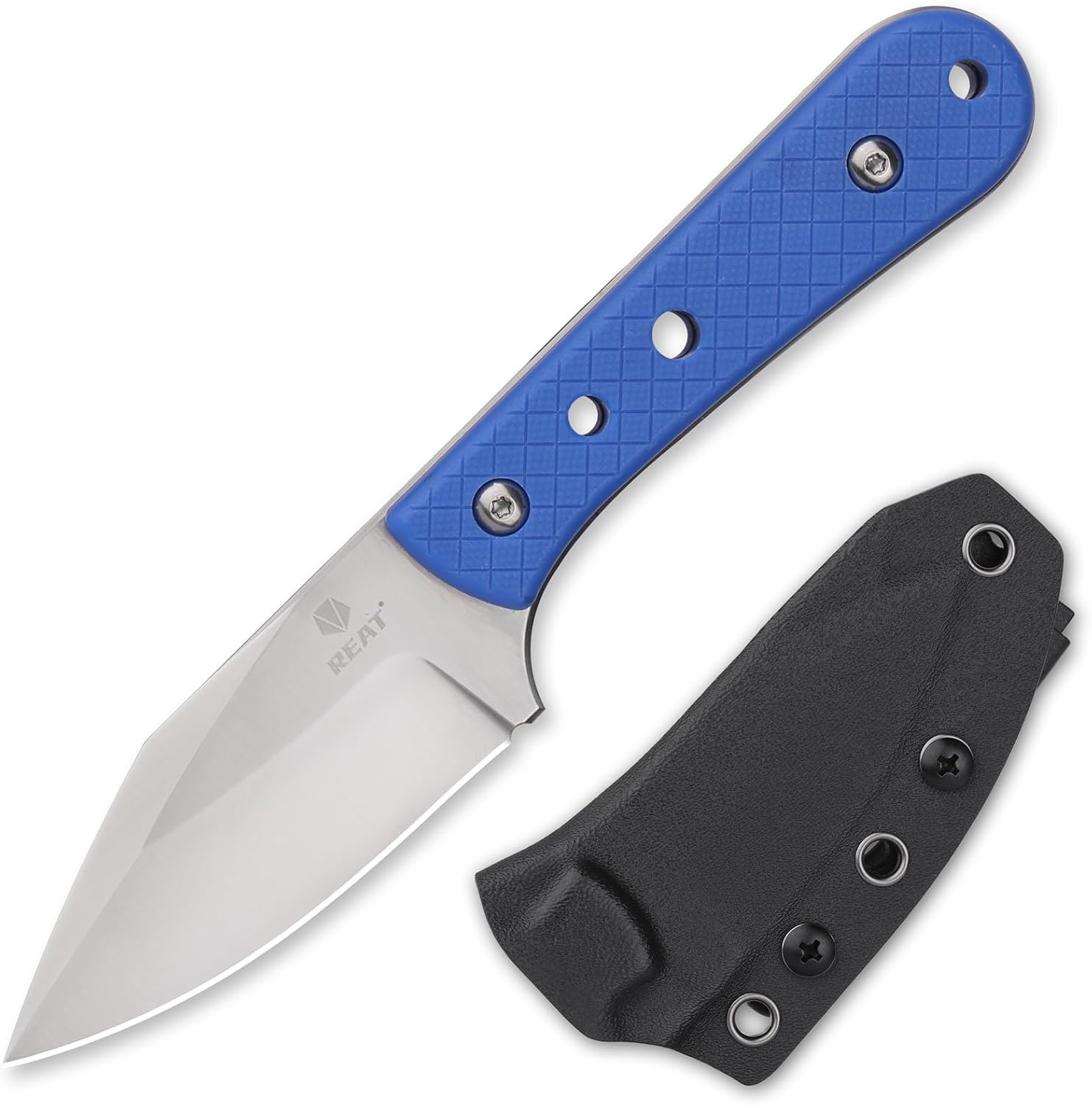 REAT D2 EDC Knife with Blue G10 Handle