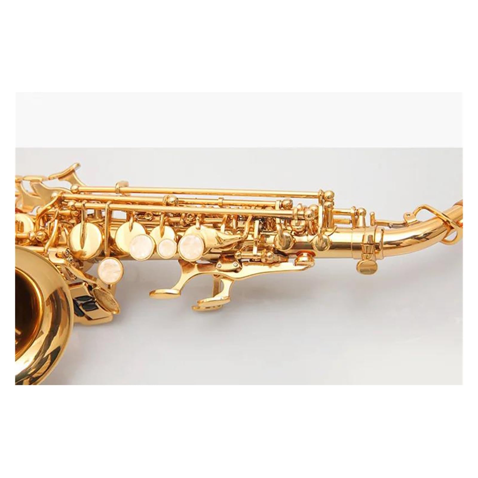 sassofono Sassofono Soprano Curvo BB Sax Soprano Di Strumento Musicale Con Custodia