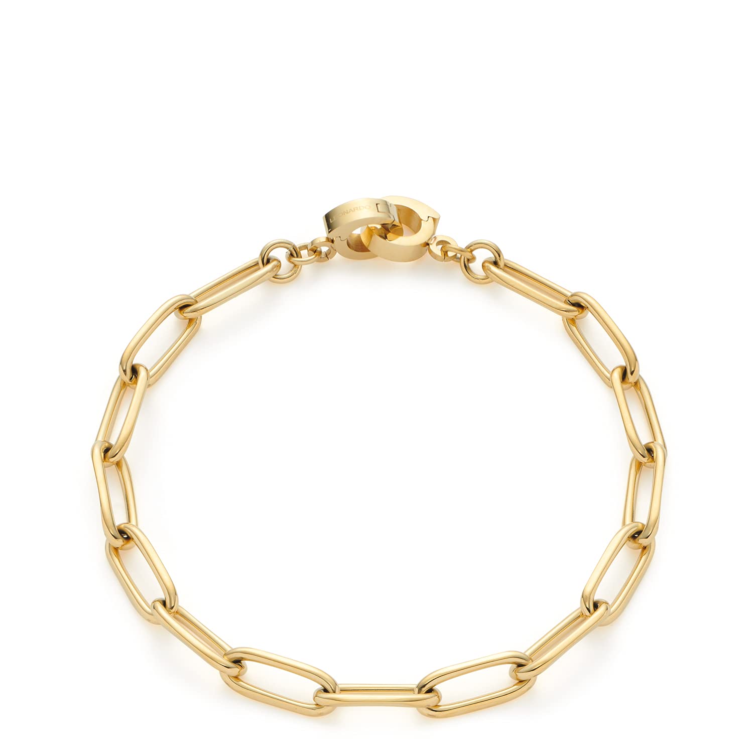 Leonardo Jewels Estrella Clip&Mix Gold Bracelet, 19, Stainless Steel, No Gemstone, 19, Stainless Steel, No gemstone