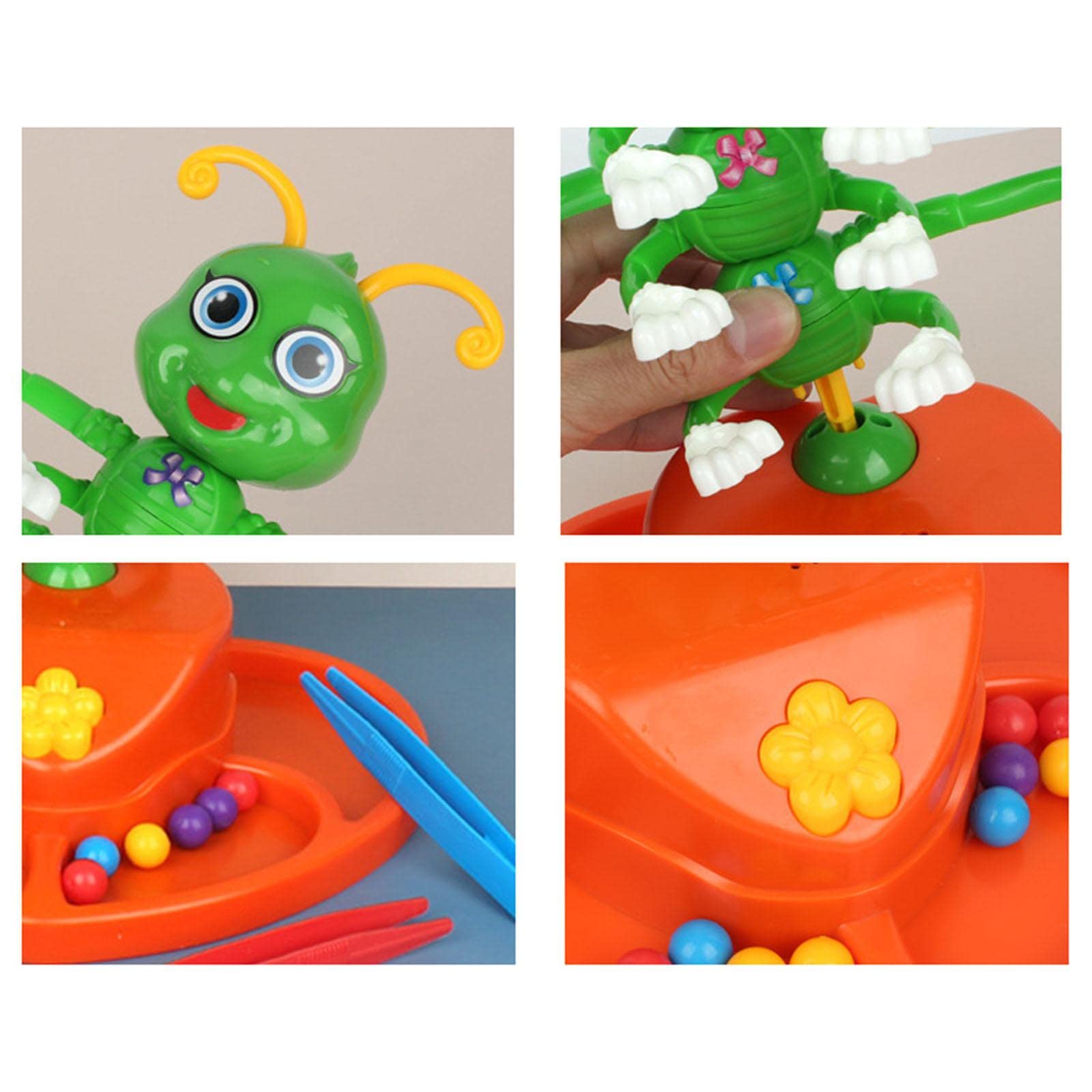 Juego de Mesa de Equilibrio con Rompecabezas de Oruga Eléctrica Wiggle Toys para 2-4 Jugadores.