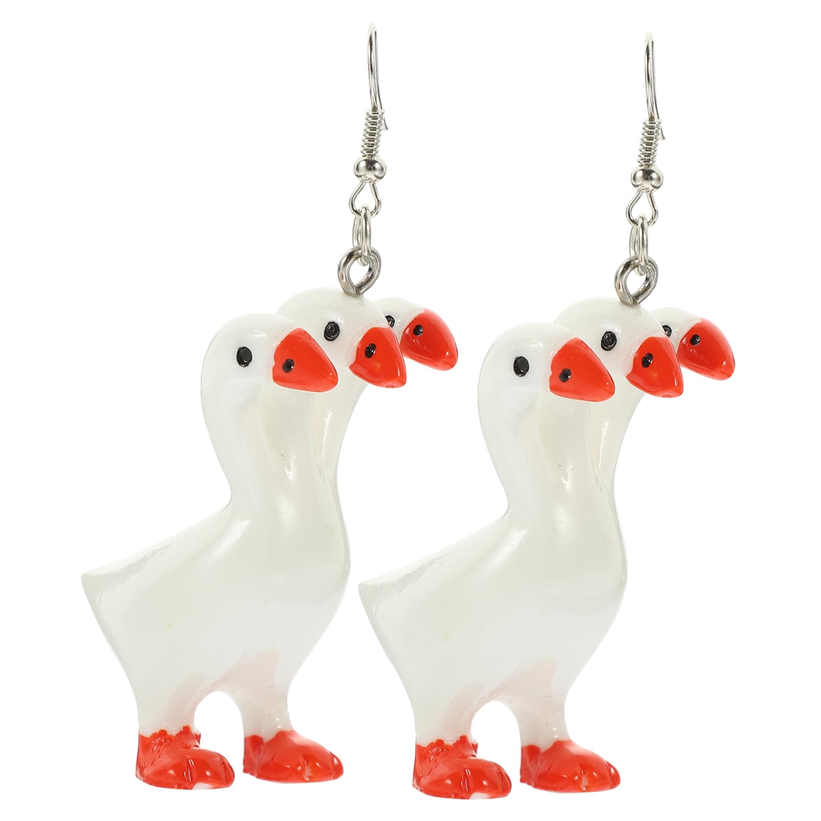 Boucles d'oreilles oie pendantes et légères pour femme